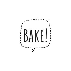 ''Bake'' Lettering