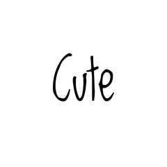 ''Cute'' Lettering