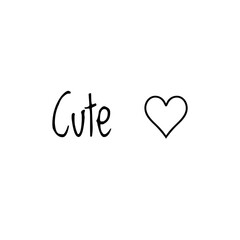 ''Cute'' Lettering
