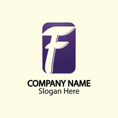 F Letter vector icon