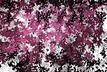 Dark Pink vector backdrop with memphis shapes.