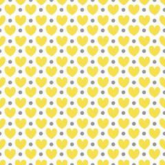 Seamless pattern with hearts . Vector illustration. Valentine's Day.	