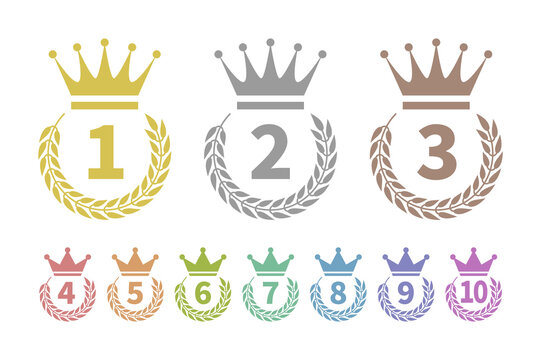 1～10位のランキングアイコン