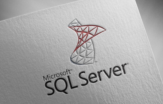 microsoft-sql-server_1 on paper texture