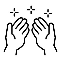 Raising the Hands For Prayer Concept,  Dua Vector Icon Design, Arab culture and traditions Symbol on white background, Islamic and Muslim practices Sign,