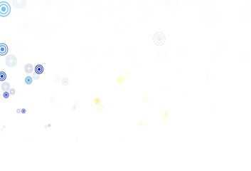 Light Multicolor vector pattern with spheres.