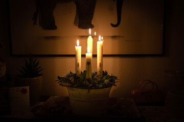 candles in church
