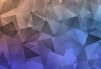 Light Blue, Yellow vector abstract polygonal pattern.