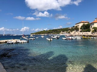 Hvar Insel und Stadt  Dalmatien Kroatien Adria Mittelmeer  