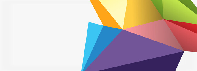 3d mosaic abstract backgrounds, low poly shape geometric design