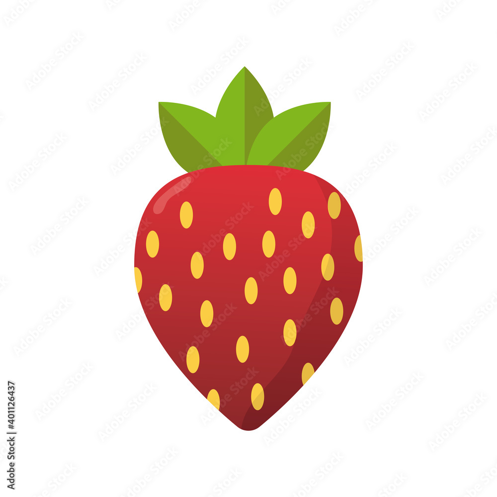 Canvas Prints strawberry fresh delicious fruit isolated style icon