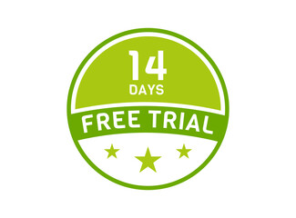 14 days free trial. 14 day Free trial badges