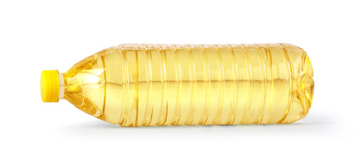 oil plastic bottle isolated