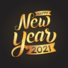 Lettering Happy New Year 2021 1