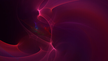 3D rendering abstract multicolor fractal light background