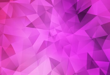 Light Pink vector abstract mosaic background.