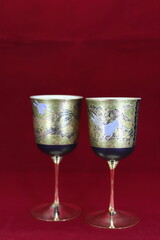 蒔絵のワイングラス