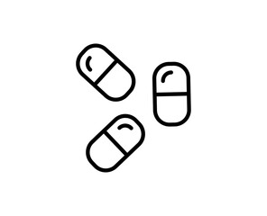 Pills flat icon