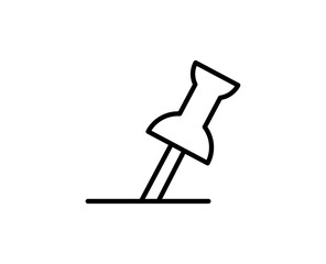 Pin line icon