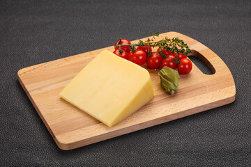 Hard parmesan cheese piece