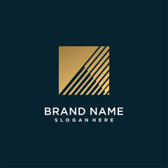 Golden letter logo for company or person with initial A, creative, editable, trend, gold, Premium Vector part 2