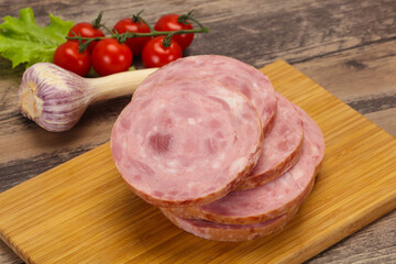 Natural ham made from pork