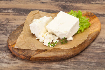 Greek traditional Feta soft cheese