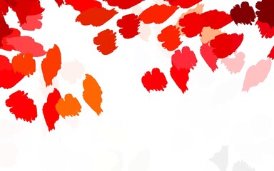 Light Red vector texture with abstract forms.