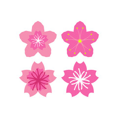 Sakura icon design template vector isolated illustration