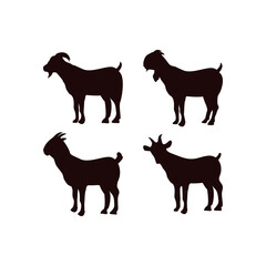 Goat icon design template vector isolated illustration