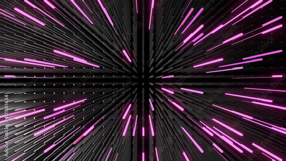 Aufkleber 3d abstract simple geometric background with multicolor rectangles like light bulbs flashing neon li
