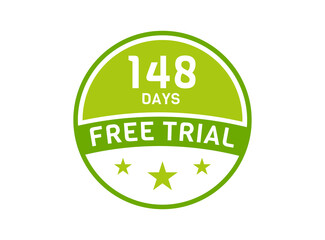 148 days free trial. 148 day Free trial badges