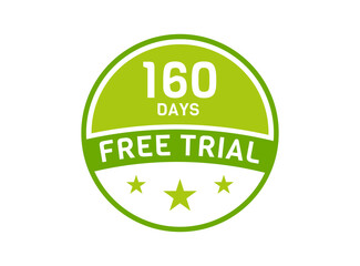 160 days free trial. 160 day Free trial badges