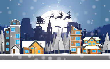 Merry Christmas vector illustration, Happy new year background.	
