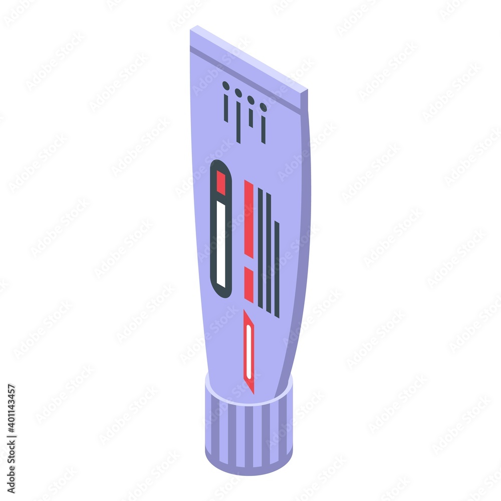 Aufkleber toothpaste icon. isometric of toothpaste vector icon for web design isolated on white background