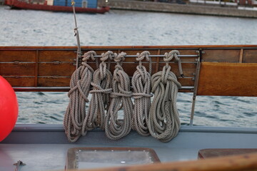 ropes on a ship