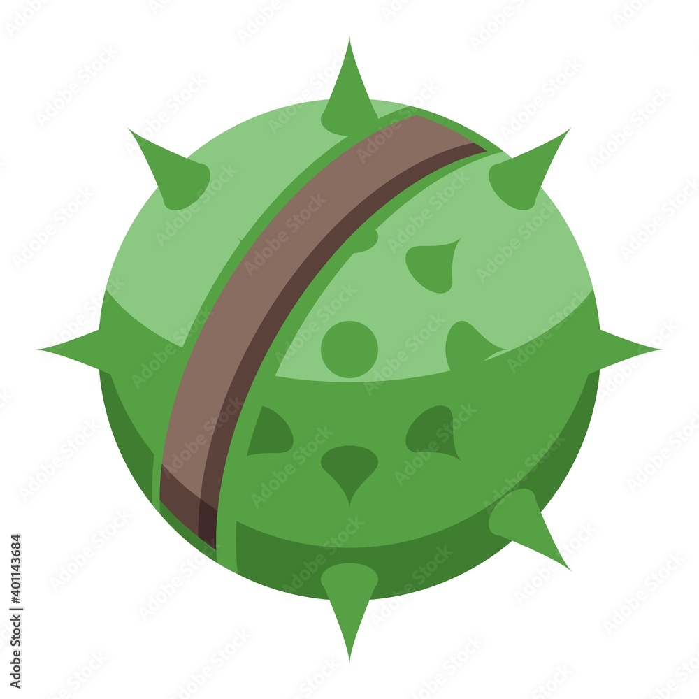 Poster park tree chestnut icon. isometric of park tree chestnut vector icon for web design isolated on whit