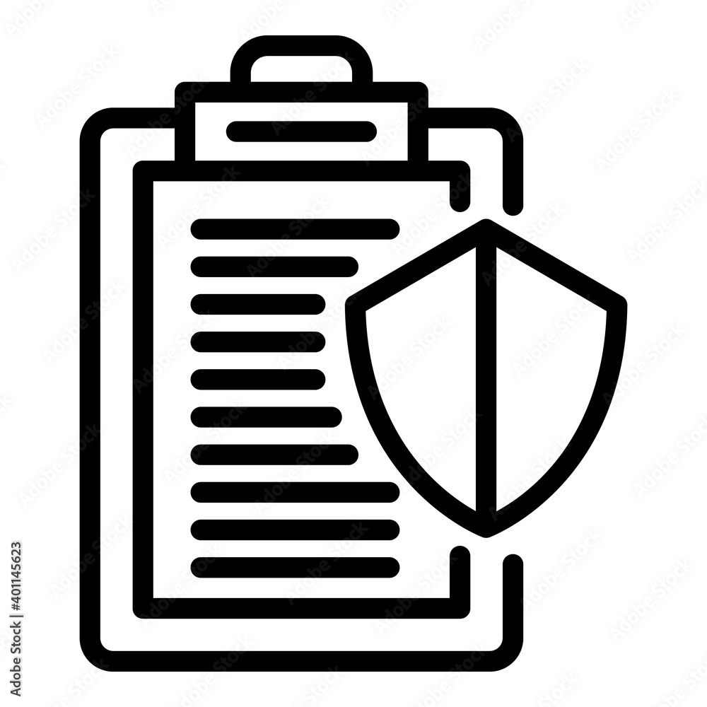 Aufkleber control clipboard icon. outline control clipboard vector icon for web design isolated on white backg