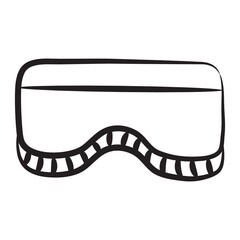 
An icon design of vr glasses, virtual reality vector 
