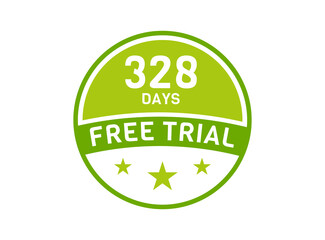 328 days free trial. 328 day Free trial badges