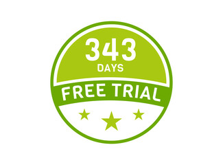 343 days free trial. 343 day Free trial badges