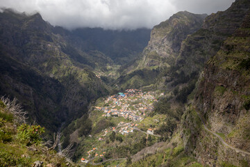 Fototapeta na wymiar Valley of the Nuns, Curral das Freiras on Madeira Island, Portugal