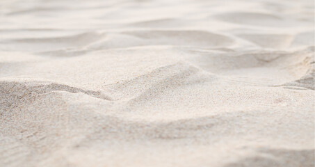 Fototapeta na wymiar Sand beach for background summer travel holidays.