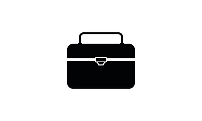 silhouette bag or toolbox vector