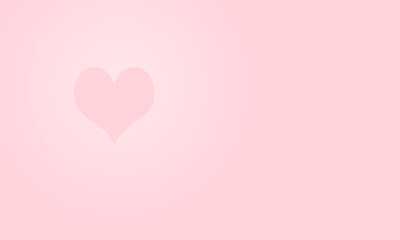 Obraz na płótnie Canvas pink heart on a pink background. Valentine's day concept
