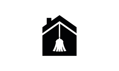 clean house logo vector