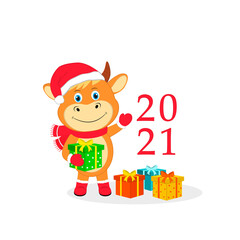 christmas bull with gits