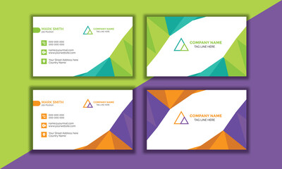 Abstract  Modern business card & clean stylish card