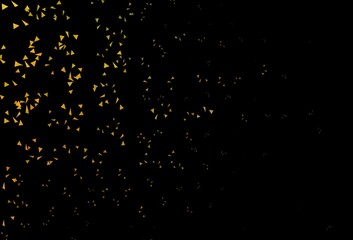 Dark Green, Yellow vector template with crystals, triangles.