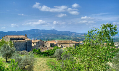 Fototapeta na wymiar Vue panoramique de Samitier, Espagne